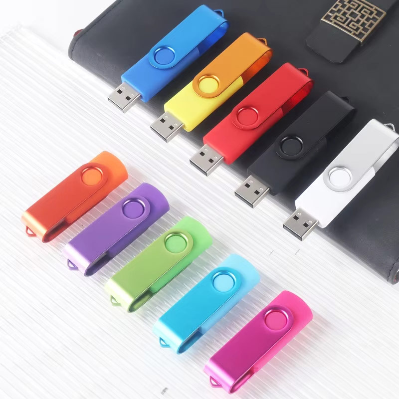 Clés USB Twister colorées pour artistes - rouge, bleu, vert, rose, violet, jaune - personnalisation Pantone"